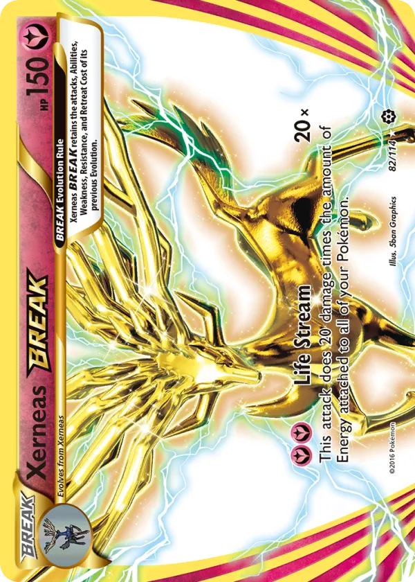 Xerneas BREAK Pokémon Steam Siege #82 Holo