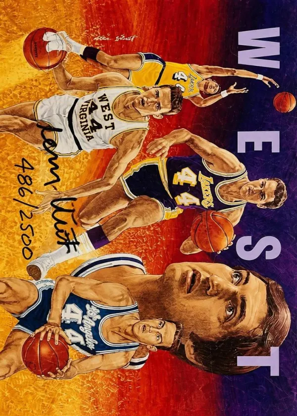 Jerry West 1991 Upper Deck Jerry West Heroes Autograph Basketball #9AU