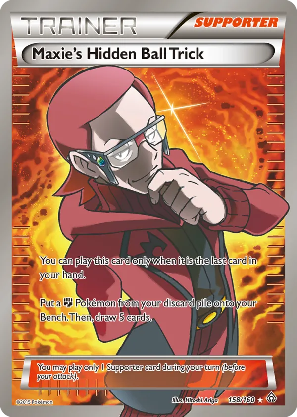 Maxie's Hidden Ball Trick Pokémon Primal Clash #158 Holo