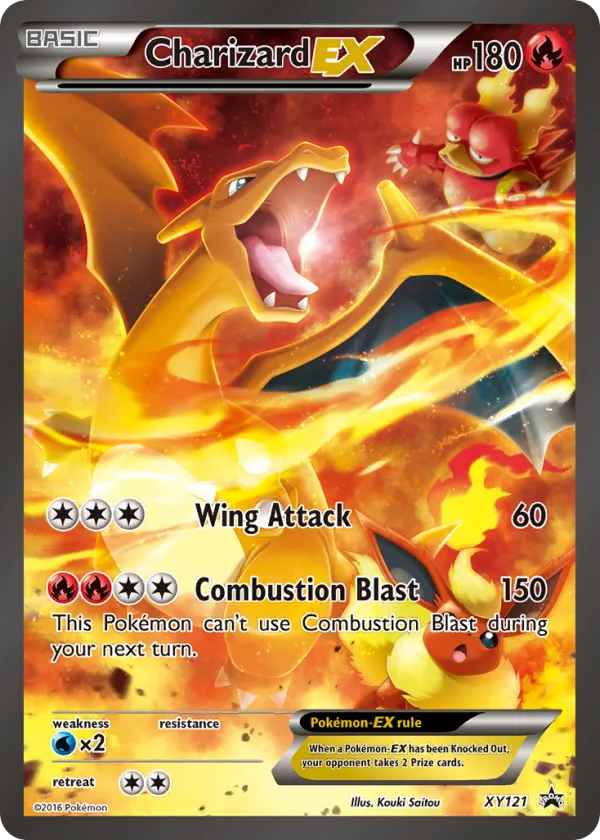 Charizard-EX Pokémon XY Black Star Promos #XY121 Holo