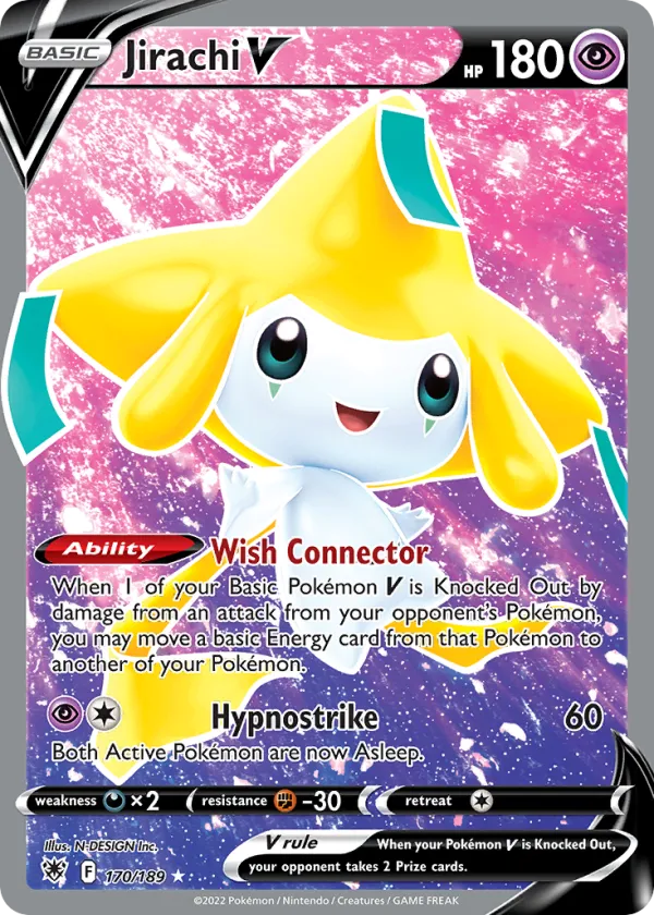 Jirachi V Pokémon Astral Radiance #170 Holo
