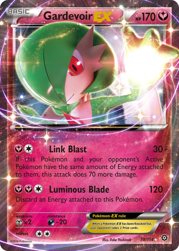 Gardevoir-EX Pokémon Steam Siege #78 Holo