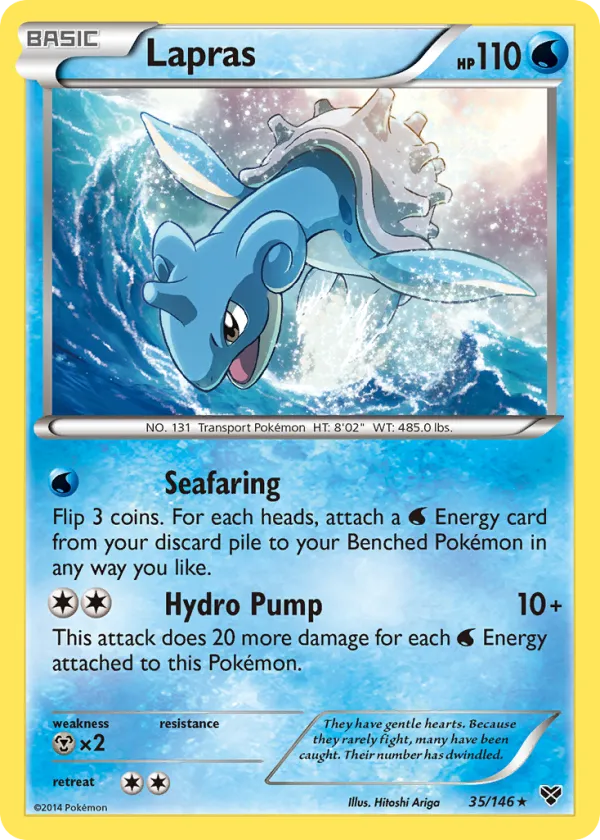 Lapras Pokémon XY #35 Holo