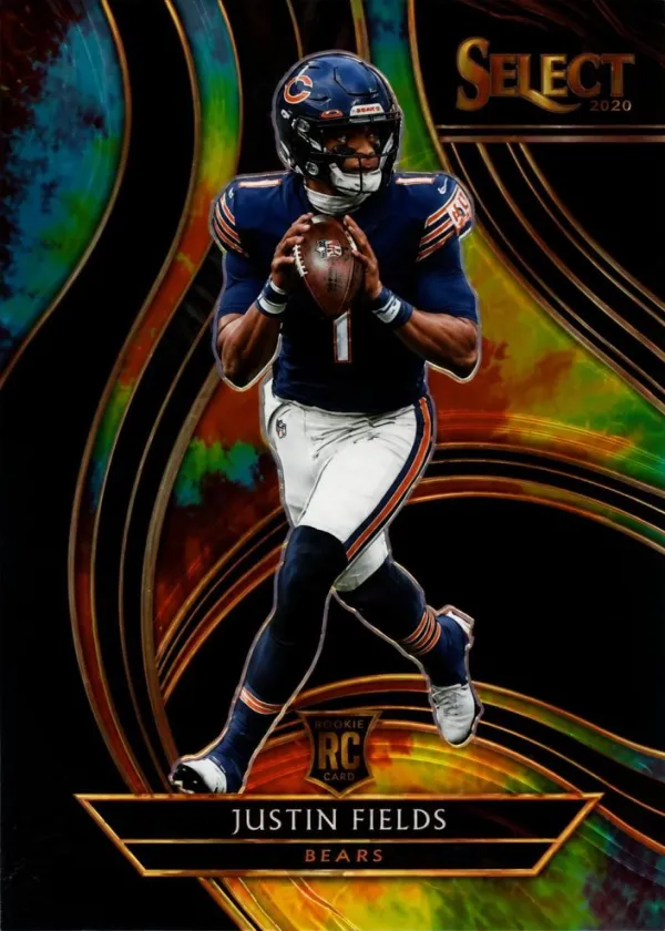 Justin Fields 2020 Panini Select XRC Football Tie-Dye #404
