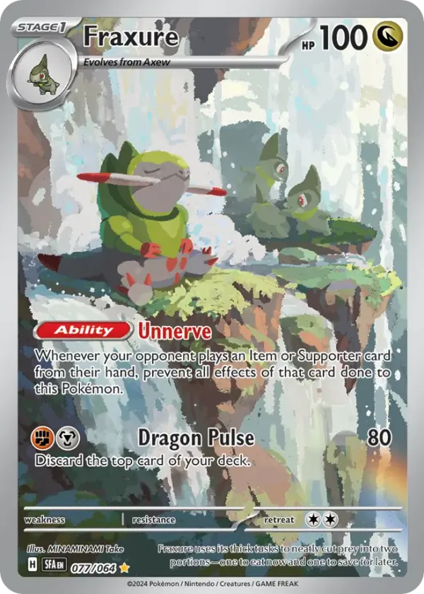Fraxure Pokémon Shrouded Fable #77 Holo