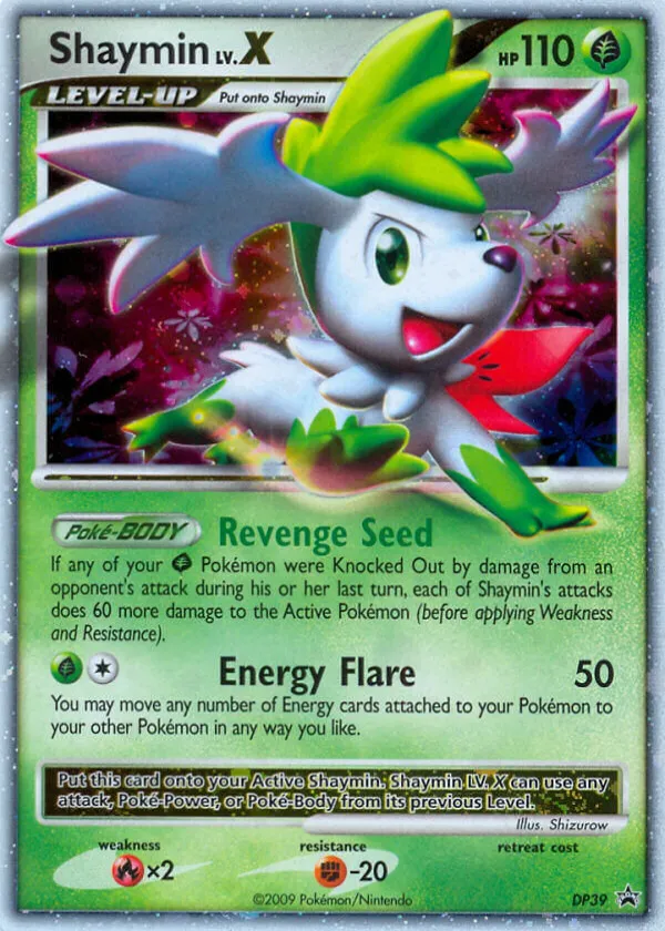 Shaymin LV.X Pokémon DP Black Star Promos #DP39 Holo