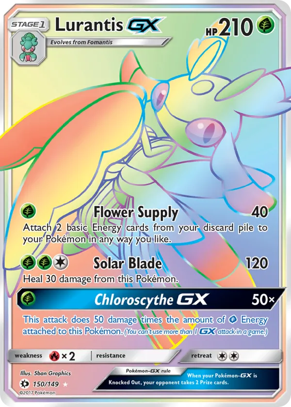 Lurantis-GX Pokémon Sun & Moon #150 Holo