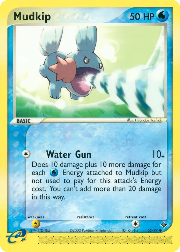 Mudkip Pokémon Dragon #65 Reverse Holo