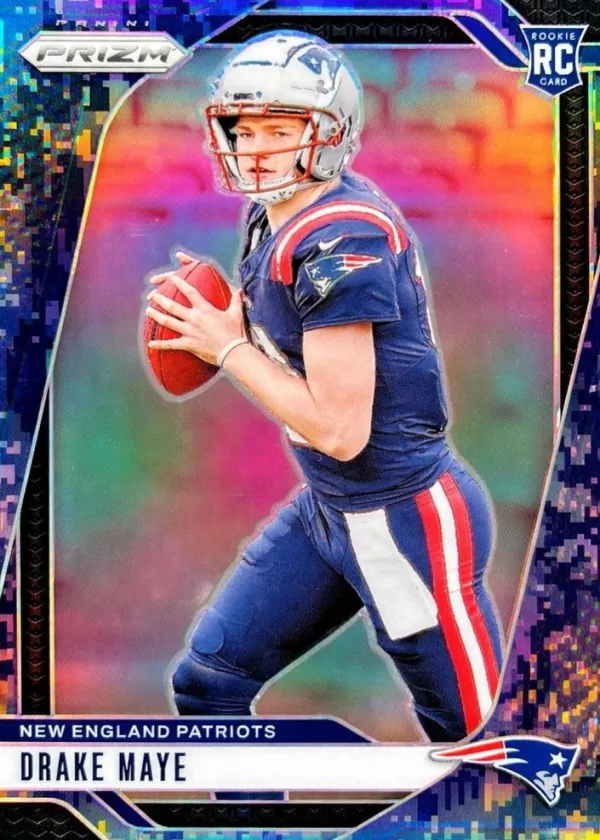 Drake Maye 2024 Panini Prizm Football Navy Camo #329