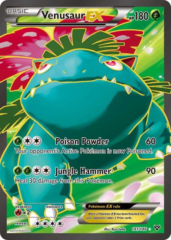 Venusaur-EX Pokémon XY #141 Holo