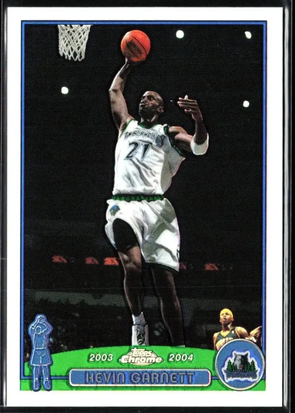 Kevin Garnett 2003 Topps Chrome Basketball Refractor #100