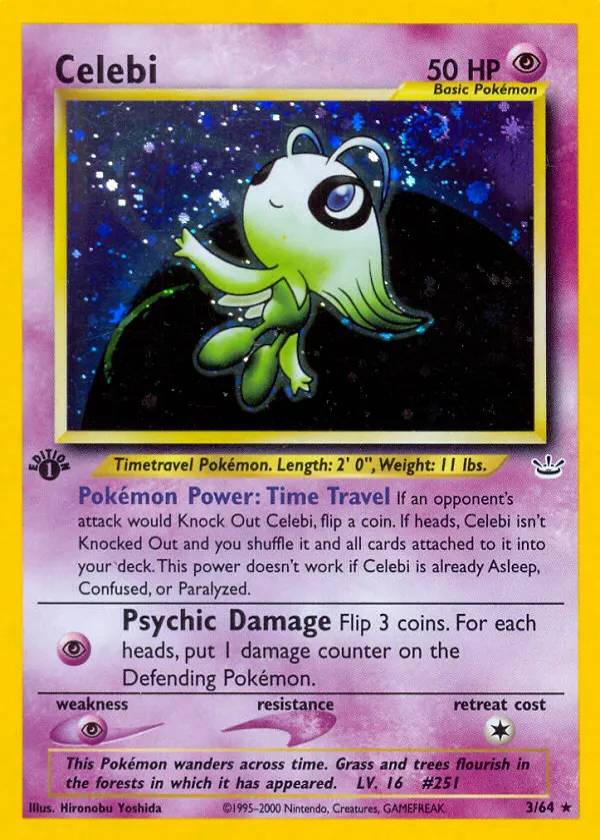 Celebi Pokémon Neo Revelation #3 Unlimited Holo