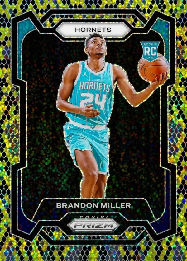 Brandon Miller 2023 Panini Prizm Basketball King Snake #152