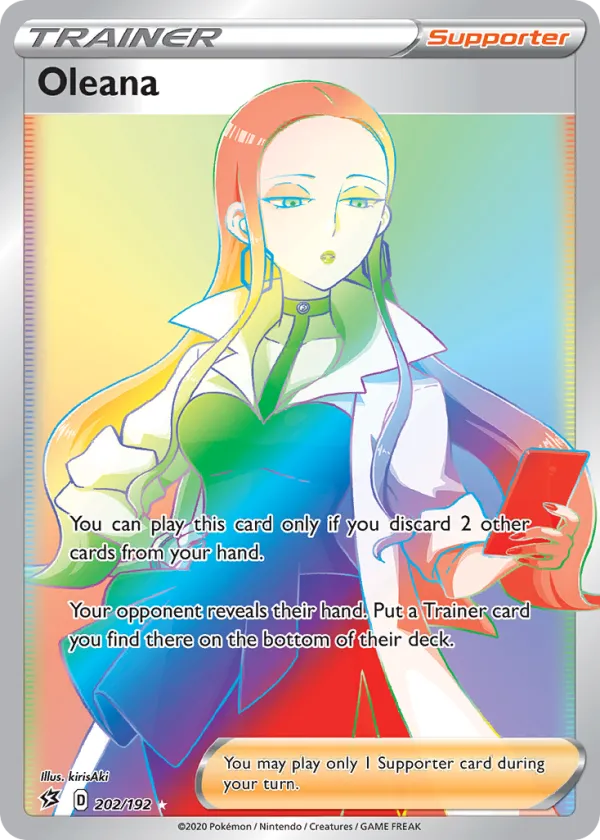 Oleana Pokémon Rebel Clash #202 Holo