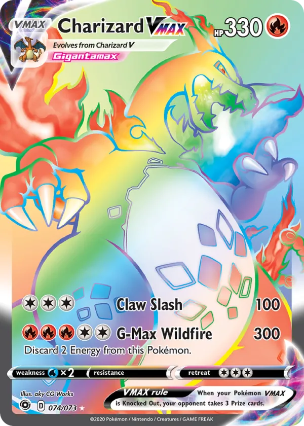 Charizard VMAX Pokémon Champion's Path #74 Holo