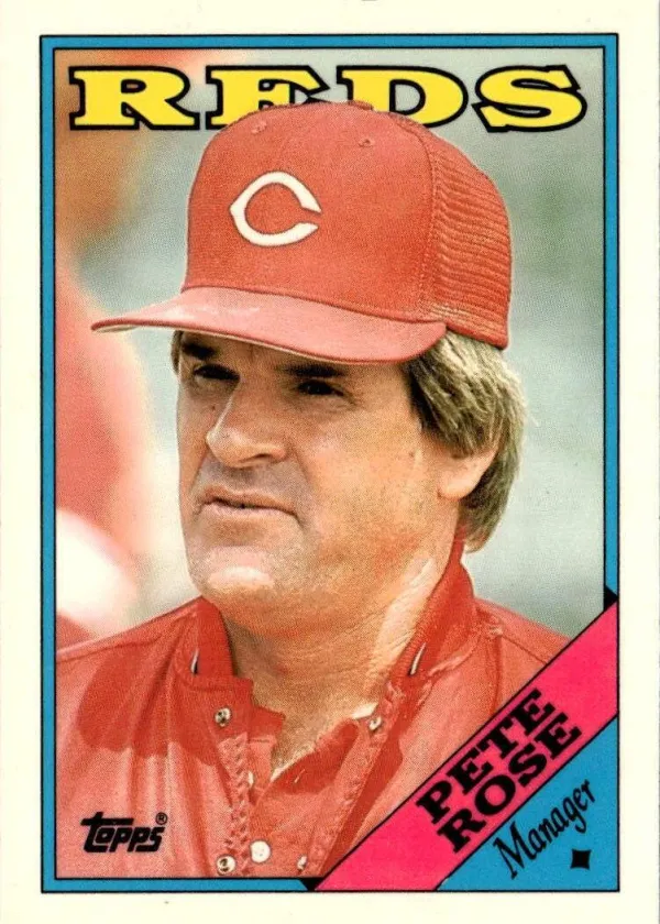 Pete Rose 1988 Topps Baseball Tiffany #475