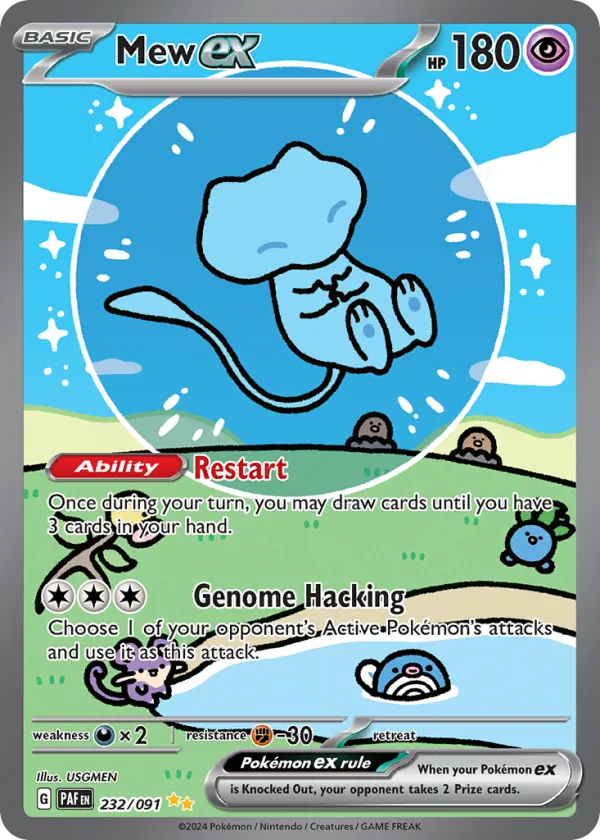 Mew ex Pokémon Paldean Fates #232 Holo