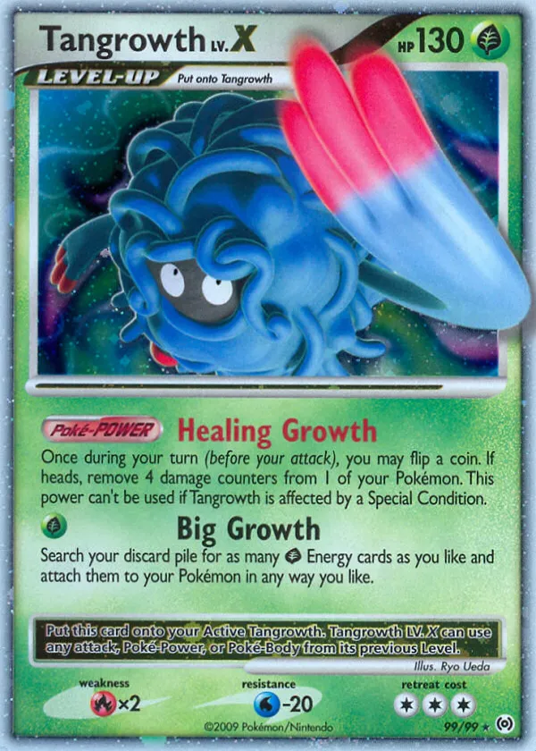 Tangrowth LV.X Pokémon Arceus #99 Holo