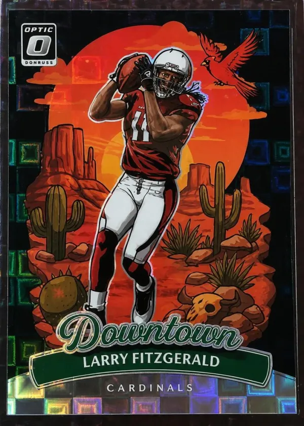 Larry Fitzgerald 2025 Donruss Optic Downtown Football Black Pandora #22