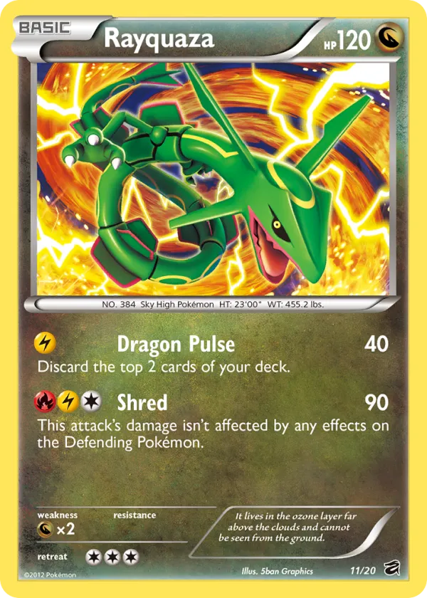 Rayquaza Pokémon Dragon Vault #11 Holo