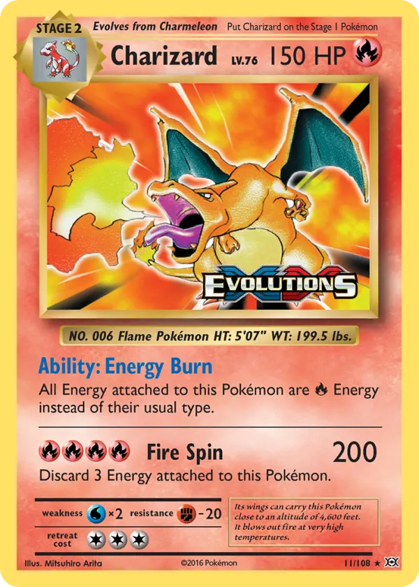 Charizard Pokémon Evolutions #11 Reverse Holo