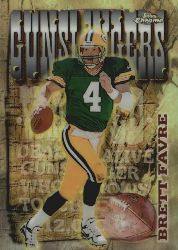 Brett Favre 1998 Topps Chrome Season's Best Football Refractor #6
