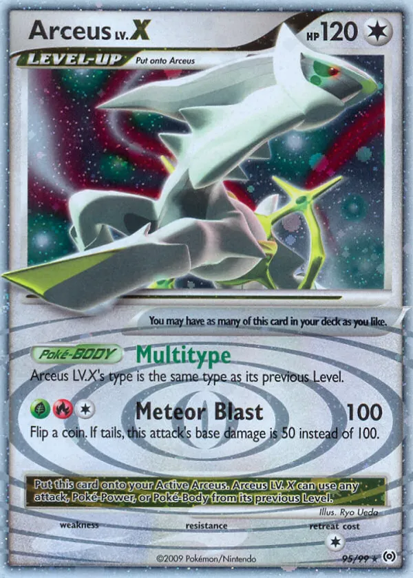 Arceus LV.X Pokémon Arceus #95 Holo