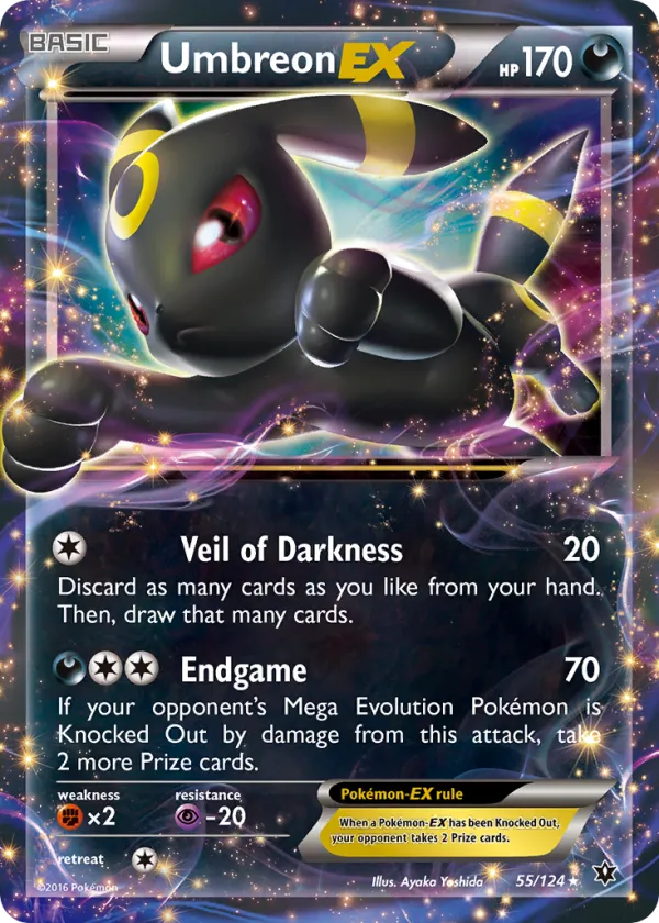 Umbreon-EX Pokémon Fates Collide #55 Holo