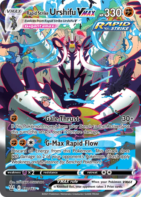 Rapid Strike Urshifu VMAX Pokémon Battle Styles #170 Holo