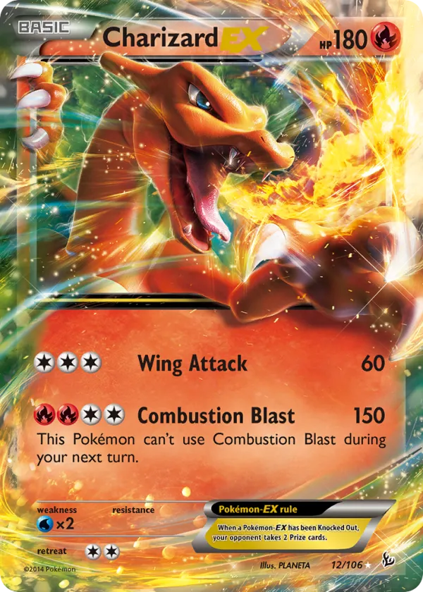 Charizard-EX Pokémon Flashfire #12 Holo