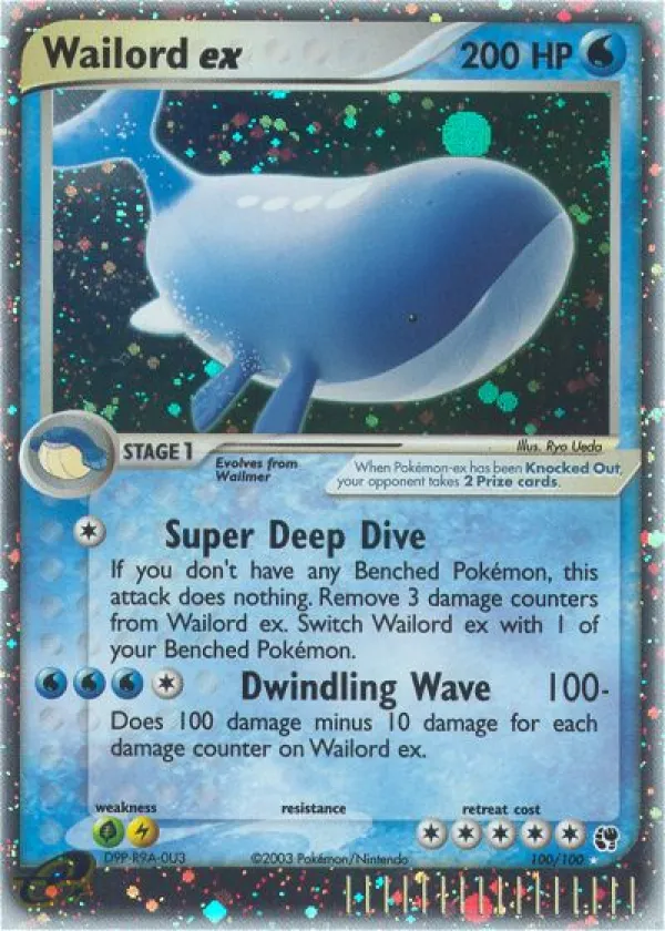 Wailord ex Pokémon Sandstorm #100 Holo