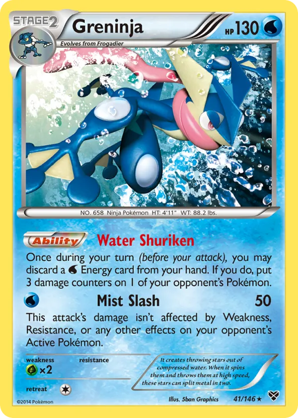 Greninja Pokémon XY #41 Holo