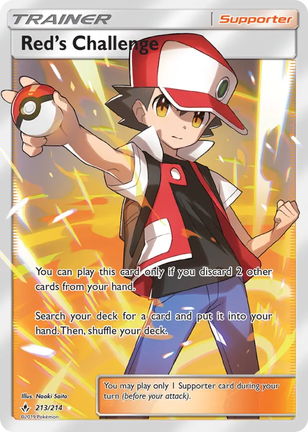 Red's Challenge Pokémon Unbroken Bonds #213 Holo