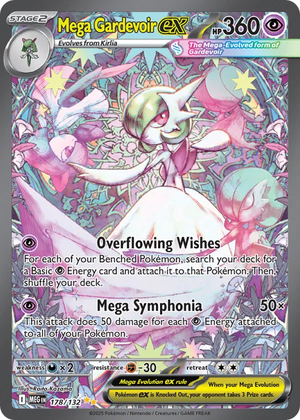 Mega Gardevoir ex Pokémon Mega Evolution #178 Holo