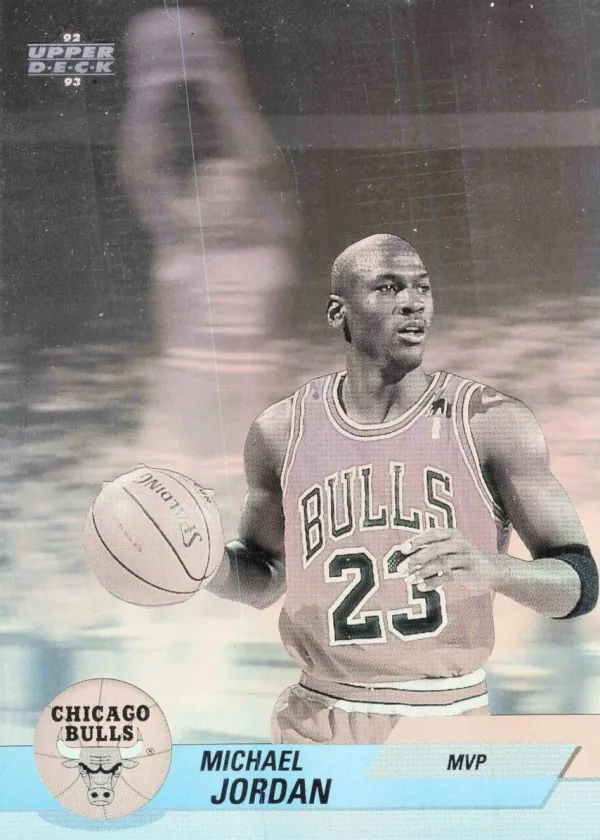 Michael Jordan 1992 Upper Deck Basketball Award Winner Holograms Most Valuable Player #AW9