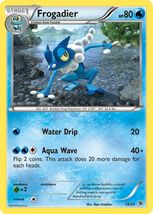 Frogadier Pokémon Kalos Starter Set #13 Holo
