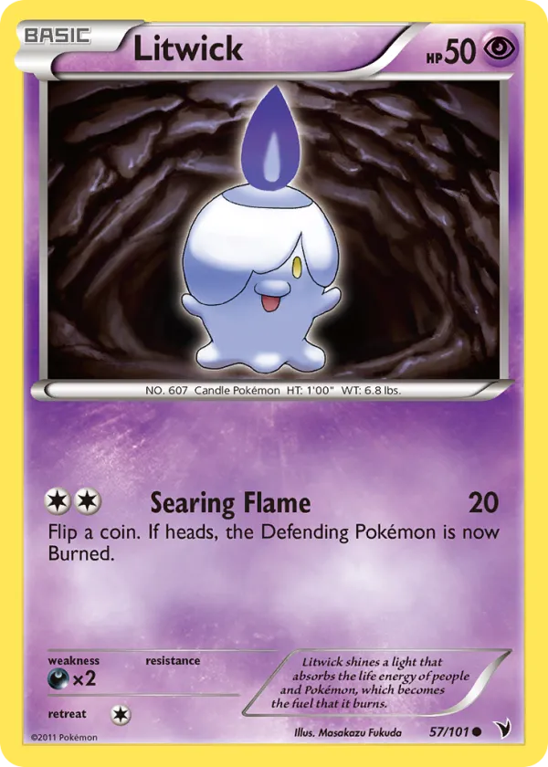 Litwick Pokémon Noble Victories #57 Reverse Holo