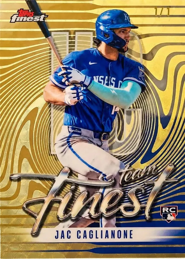 Jac Caglianone 2026 Topps Finest Topps Team Finest Baseball SuperFractor #TF-21