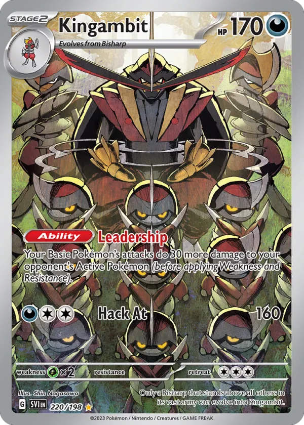 Kingambit Pokémon Scarlet & Violet #220 Holo