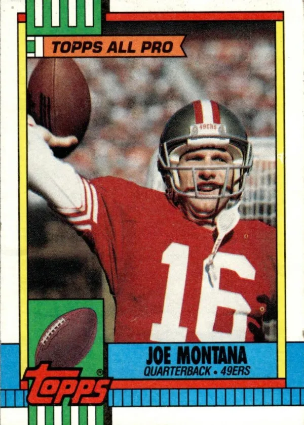 Joe Montana 1990 Topps All-Pro Football #13