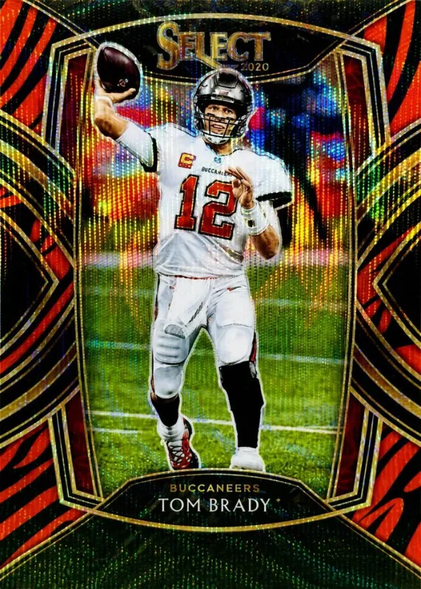 Tom Brady 2020 Panini Select Club Level Football Tiger #201