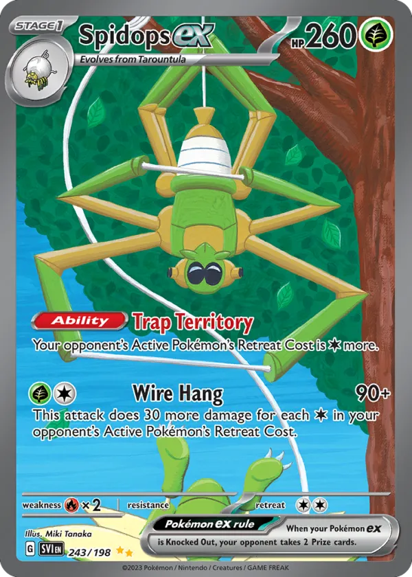 Spidops ex Pokémon Scarlet & Violet #243 Holo