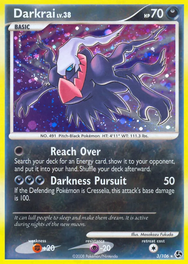 Darkrai Pokémon Great Encounters #3 Reverse Holo