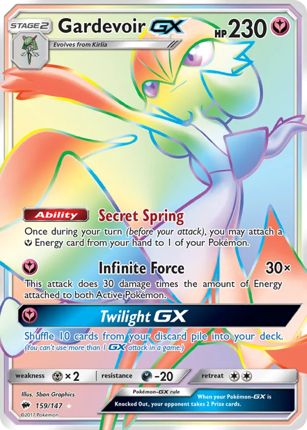 Gardevoir-GX Pokémon Burning Shadows #159 Holo