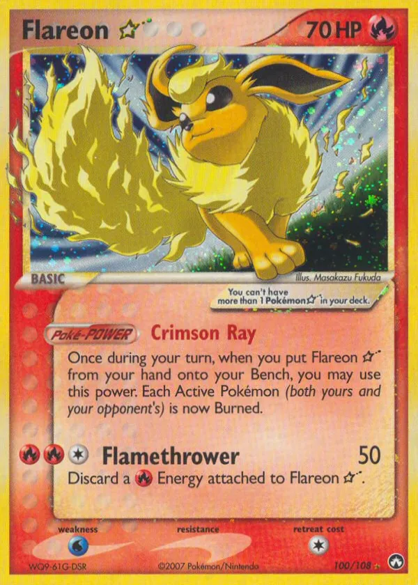 Flareon ★ Pokémon Power Keepers #100 Holo