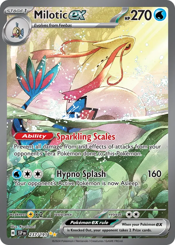 Milotic ex Pokémon Surging Sparks #237 Holo