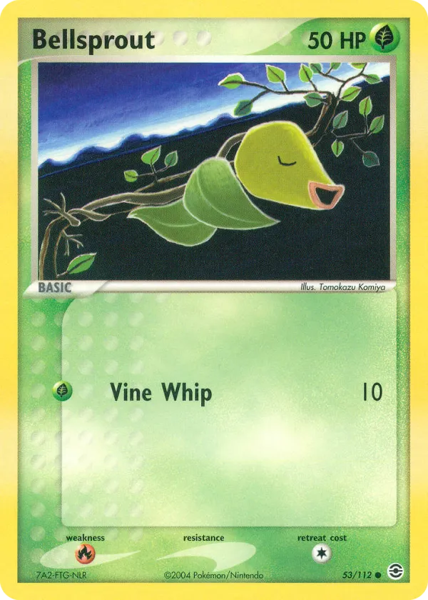 Bellsprout Pokémon FireRed & LeafGreen #53 Reverse Holo