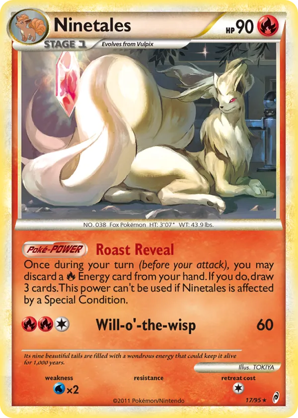 Ninetales Pokémon Call of Legends #17 Reverse Holo