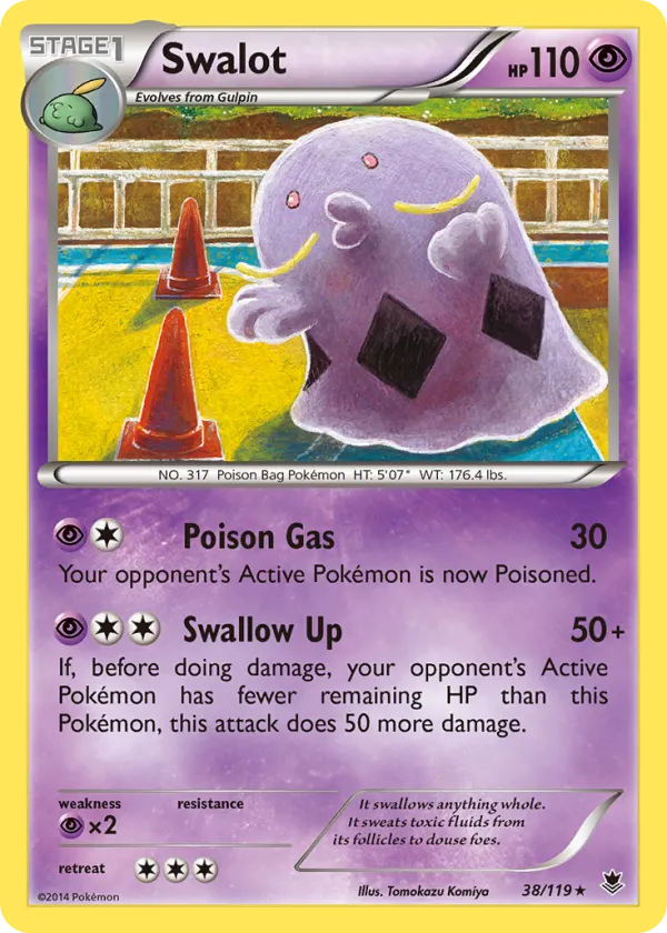 Swalot Pokémon Phantom Forces #38 Reverse Holo