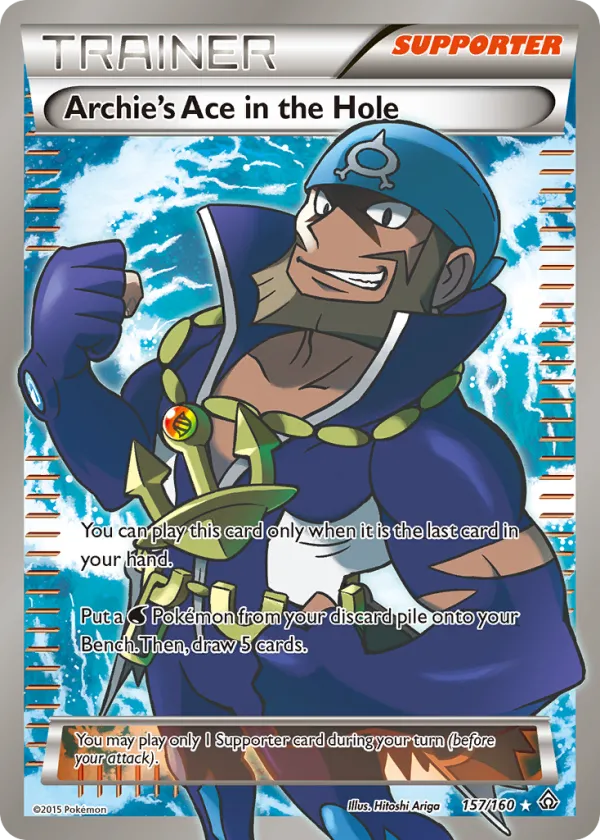 Archie's Ace in the Hole Pokémon Primal Clash #157 Holo